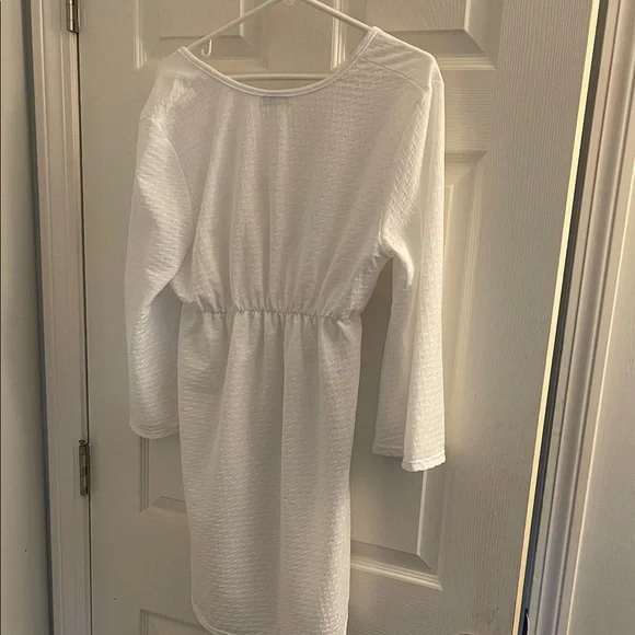 Jordan Taylor Elegant White Textured Blouse - Picture 9 of 11